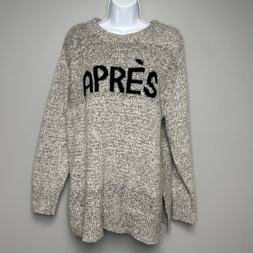 Lou & Grey LOFT Apres Ski Cozy Heavyweight‎ Minimalist Knit Sweater Womens Sz L